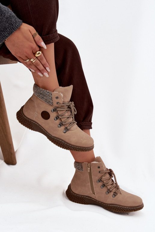 voodriga Naiste poolsaapad jalanõud  beeži värvi Zenaya