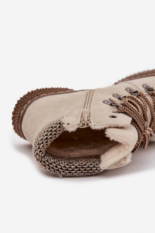 voodriga Naiste poolsaapad jalanõud  Elevandiluu värvi Zenaya