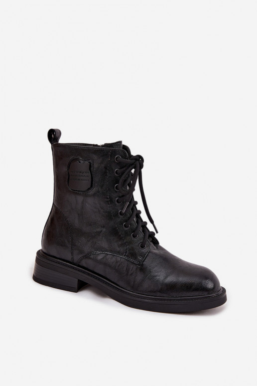 naiste saapad säärsaapad   Detalem  K7180-01 Must