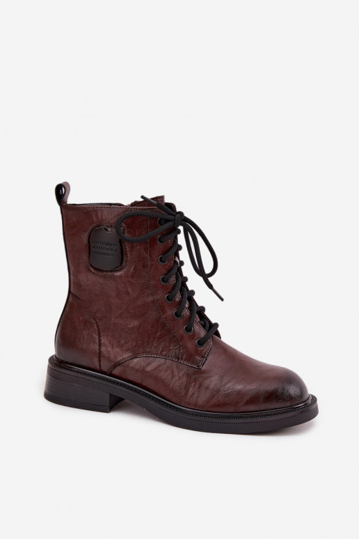 naiste saapad säärsaapad   Detalem  K7180-01 pruunid värvi