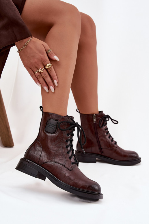 naiste saapad säärsaapad   Detalem  K7180-01 pruunid värvi