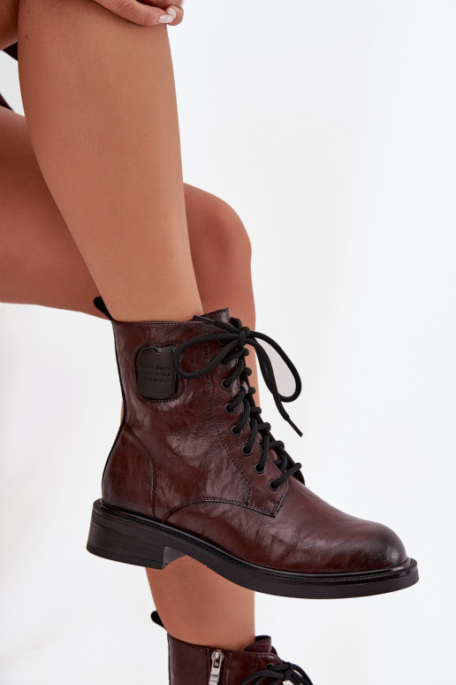 naiste saapad säärsaapad   Detalem  K7180-01 pruunid värvi