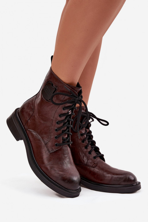 naiste saapad säärsaapad   Detalem  K7180-01 pruunid värvi