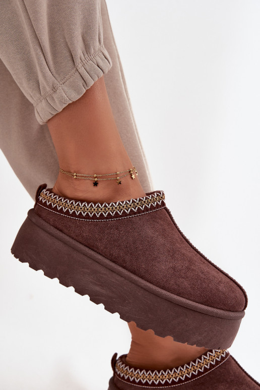 nööpidega lumesaapad   Haftem Czekoladowe Jenira nööpidega lumesaapad   Haftem Czekoladowe Jenira