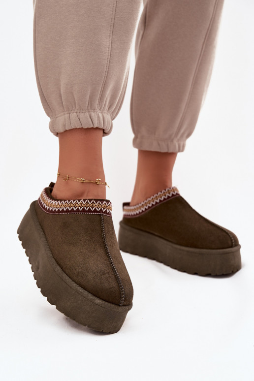 nööpidega lumesaapad   Haftem khakivärvi Jenira nööpidega lumesaapad   Haftem khakivärvi Jenira