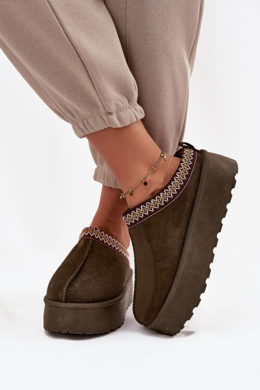 nööpidega lumesaapad   Haftem khakivärvi Jenira nööpidega lumesaapad   Haftem khakivärvi Jenira