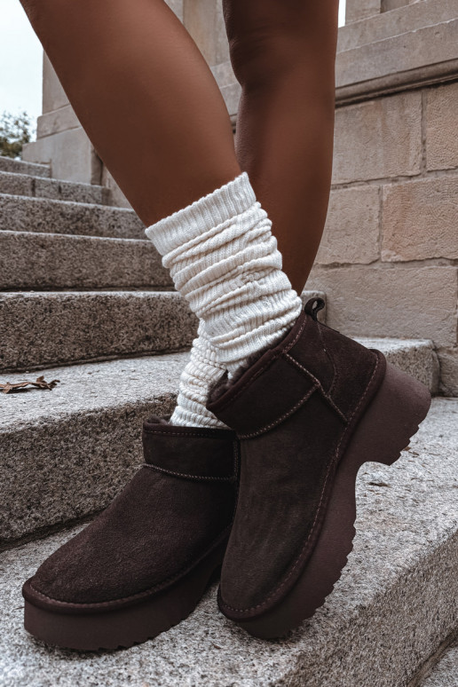 nööpidega lumesaapad Pealiste omadPealturalnego seemisnakhsedu voodriga karusnahaga Czekoladosissee Milora