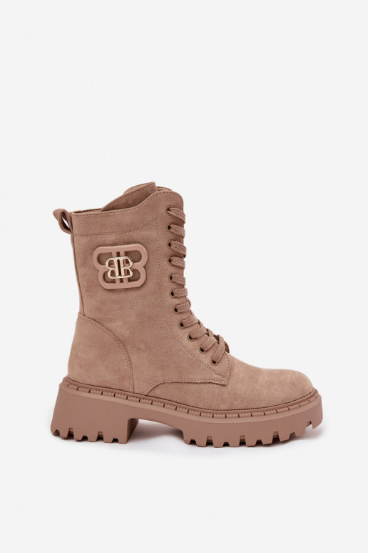 Naiste poolsaapad Wokrery    voodriga beeži värvi Kalindra