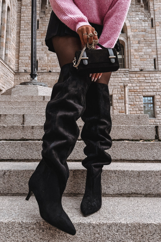 Libisemisvastased naiste kõrged saapad kitsaste kontsadega must Ysolienne Libisemisvastased naiste kõrged saapad kitsaste kontsadega must Ysolienne