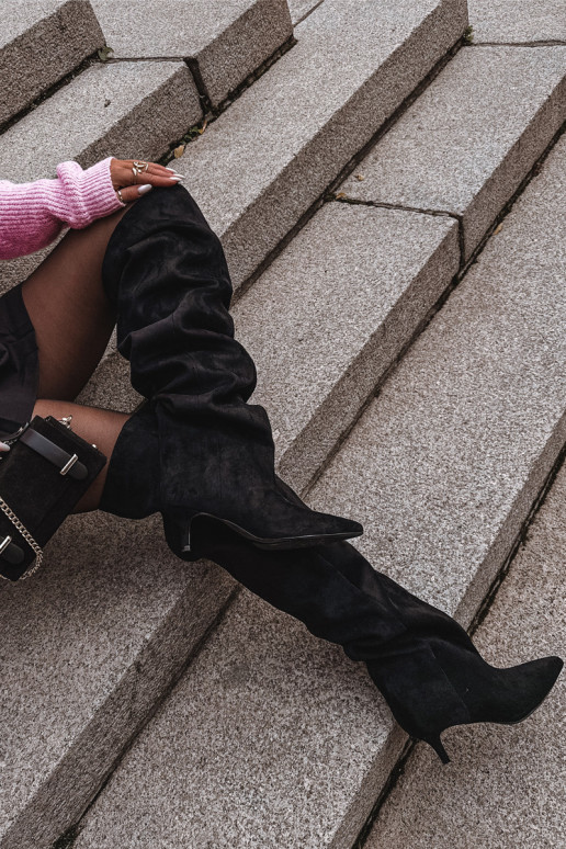 Libisemisvastased naiste kõrged saapad kitsaste kontsadega must Ysolienne Libisemisvastased naiste kõrged saapad kitsaste kontsadega must Ysolienne