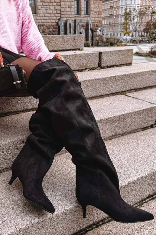 Libisemisvastased naiste kõrged saapad kitsaste kontsadega must Ysolienne Libisemisvastased naiste kõrged saapad kitsaste kontsadega must Ysolienne