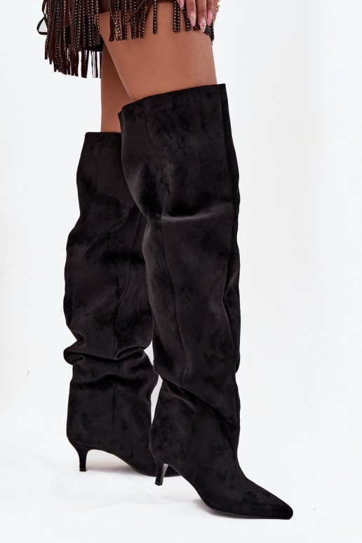 Libisemisvastased naiste kõrged saapad kitsaste kontsadega must Ysolienne Libisemisvastased naiste kõrged saapad kitsaste kontsadega must Ysolienne