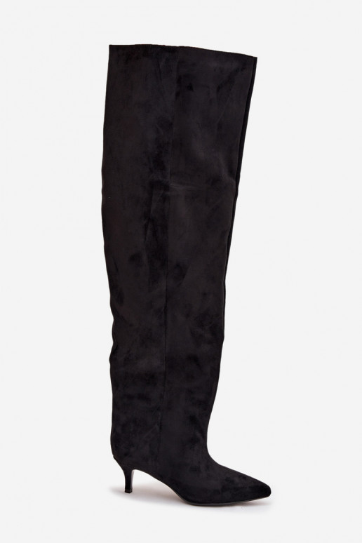 Libisemisvastased naiste kõrged saapad kitsaste kontsadega must Ysolienne Libisemisvastased naiste kõrged saapad kitsaste kontsadega must Ysolienne