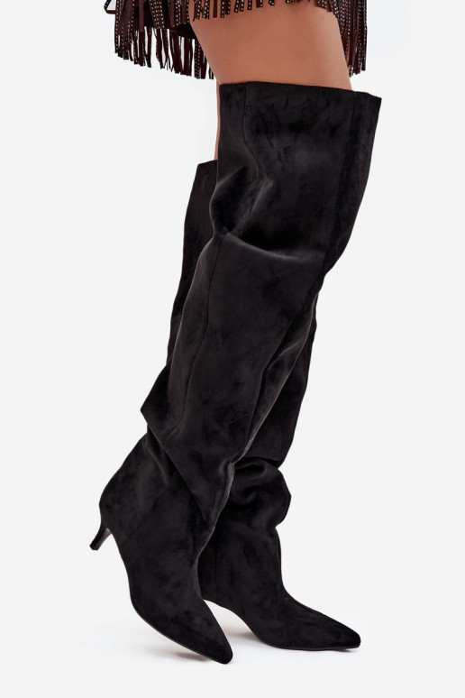 Libisemisvastased naiste kõrged saapad kitsaste kontsadega must Ysolienne Libisemisvastased naiste kõrged saapad kitsaste kontsadega must Ysolienne