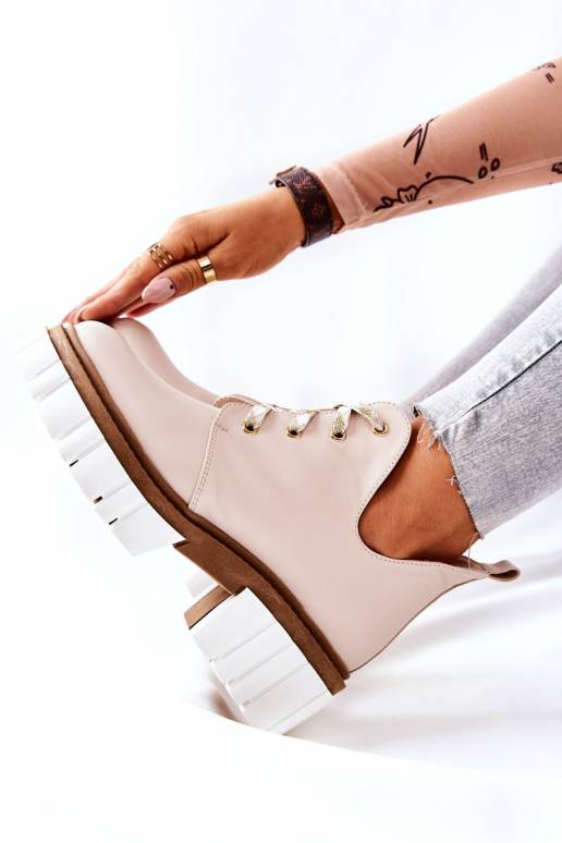 Naiste poolsaapad Cut Out nööritavad... Naiste poolsaapad Cut Out nööritavad...