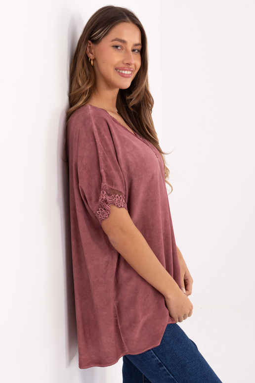 Tume roosakas pluus Tume roosakas pluus