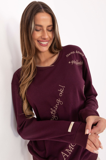 Bordoopunane pluus 2