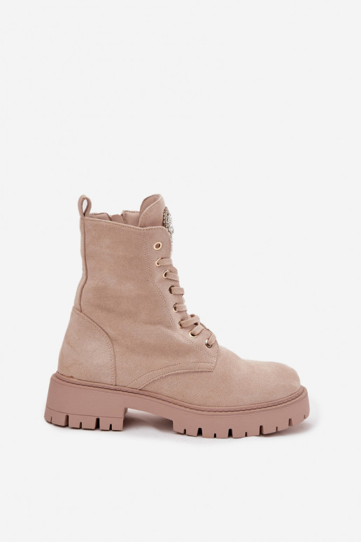 saapad Pealiste omad kristallidega Peal Języku Elevandiluu värvi Rosira