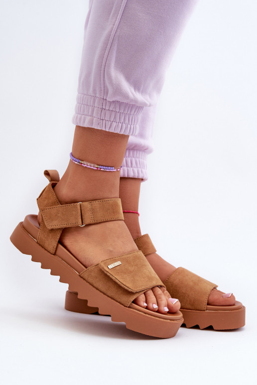  Seemisnahast kingad platvormiga Big Star NN274705 pruunid värvi