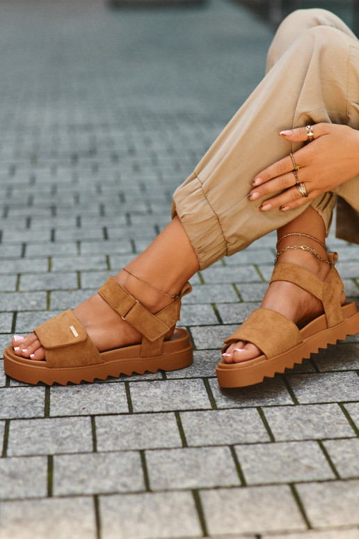  Seemisnahast kingad platvormiga Big Star NN274705 pruunid värvi