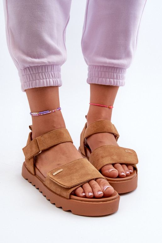  Seemisnahast kingad platvormiga Big Star NN274705 pruunid värvi