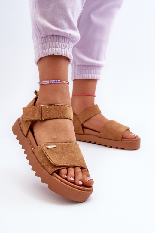  Seemisnahast kingad platvormiga Big Star NN274705 pruunid värvi