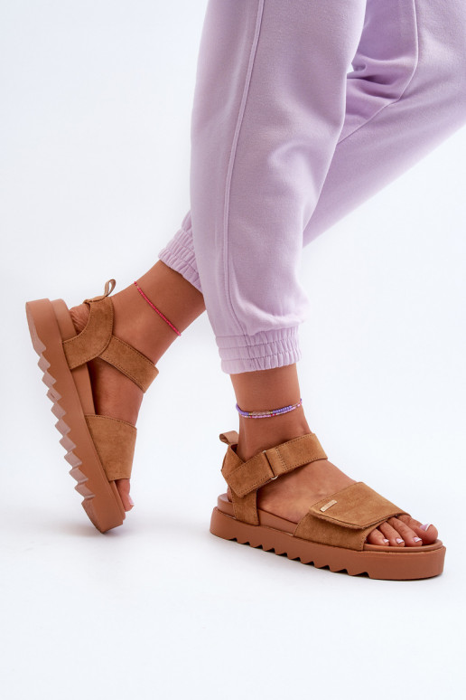  Seemisnahast kingad platvormiga Big Star NN274705 pruunid värvi