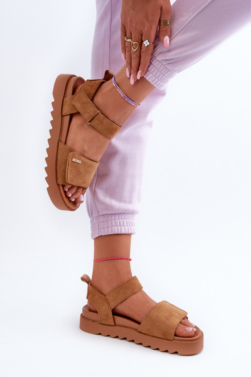  Seemisnahast kingad platvormiga Big Star NN274705 pruunid värvi