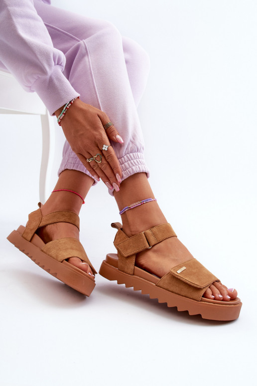  Seemisnahast kingad platvormiga Big Star NN274705 pruunid värvi