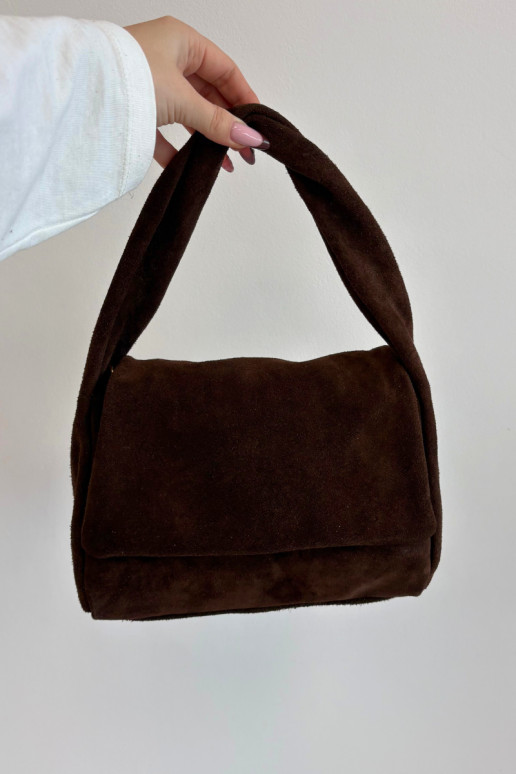 Skórzana Zamszowa Käekott Czekoladowa Monelle