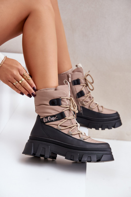 nööpidega lumesaapad   Lee Cooper LCJ-24-47-3143 beeži värvi