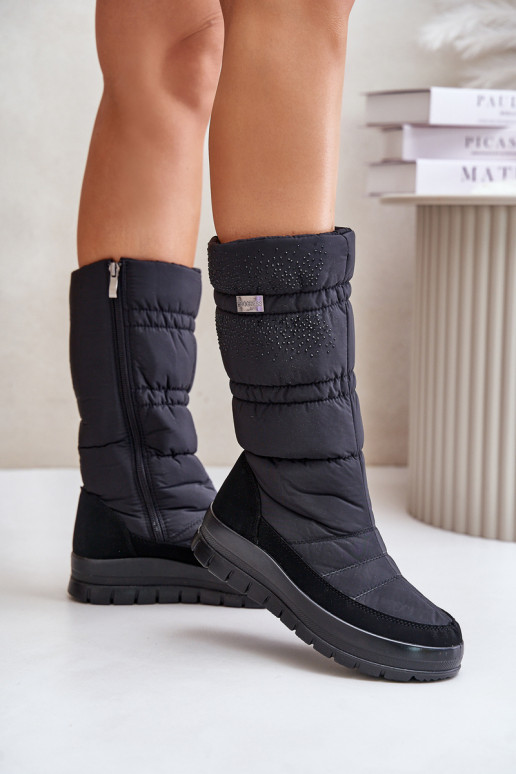 nööpidega lumesaapad  Progress PROGJ-24-147 Must  nööpidega lumesaapad  Progress PROGJ-24-147 Must