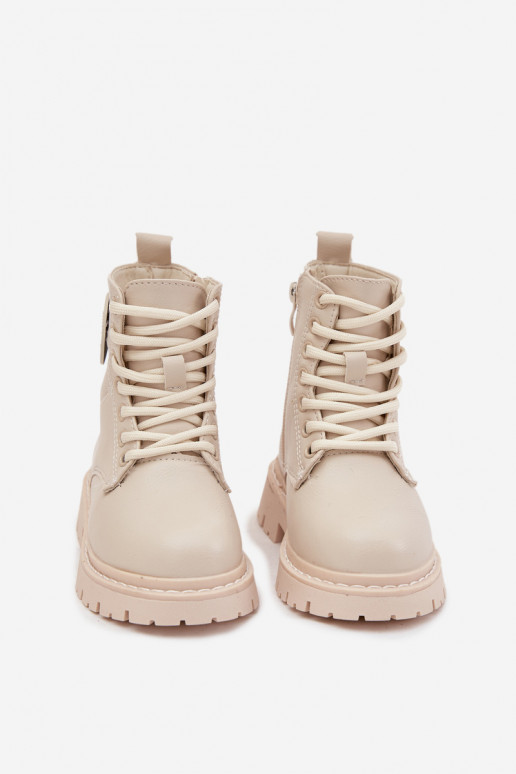 Naiste poolsaapad Laste voodriga karusnahaga kaunistustega LOVE beeži värvi Rosaira