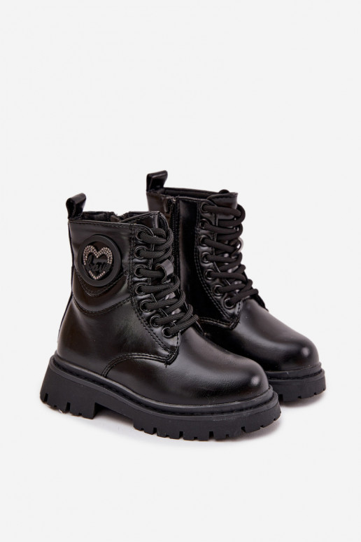 Naiste poolsaapad Laste voodriga karusnahaga kaunistustega LOVE Must Rosaira