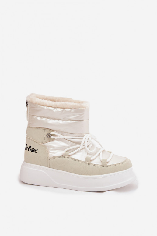 Naiste talvesaapad platvormiga Lee Cooper LCJ-25-03-3815, valge