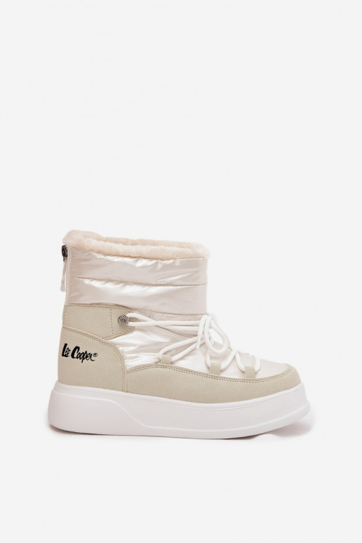 Naiste talvesaapad platvormiga Lee Cooper LCJ-25-03-3815, valge