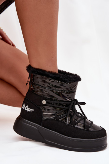 nööpidega lumesaapad  platvormiga Lee Cooper LCJ-25-03-3814 Must