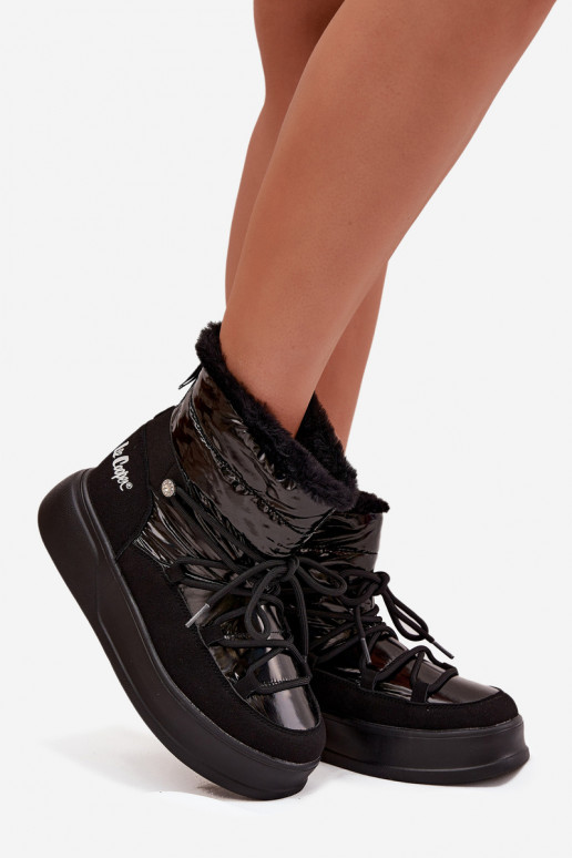 nööpidega lumesaapad  platvormiga Lee Cooper LCJ-25-03-3814 Must nööpidega lumesaapad  platvormiga Lee Cooper LCJ-25-03-3814 Must