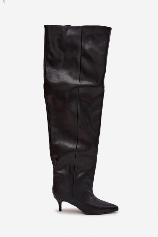 Libisemisvastased naiste kõrged saapad kitsaste kontsadega must Ysolienne Libisemisvastased naiste kõrged saapad kitsaste kontsadega must Ysolienne