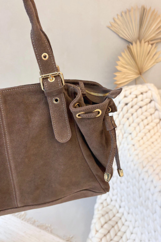 Skórzana Zamszowa Käekott elevandiluu värvi Ilienne Skórzana Zamszowa Käekott elevandiluu värvi Ilienne