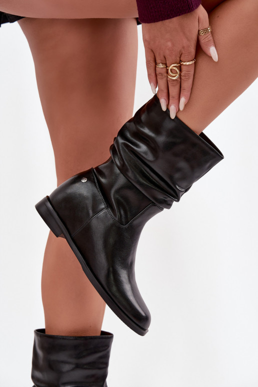 naiste saapad   voodriga  K7211-01 Must naiste saapad   voodriga  K7211-01 Must