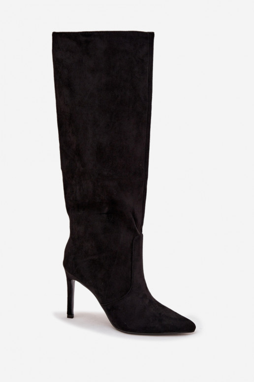 voodriga naiste pika säärega saapad kõrge jämeda kontsaga Z u Must Rosavine voodriga naiste pika säärega saapad kõrge jämeda kontsaga Z u Must Rosavine