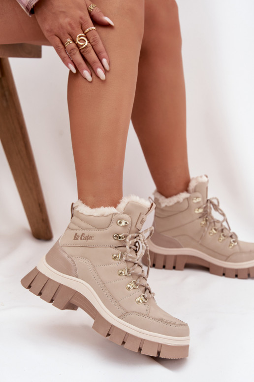 voodriga jalanõud  Lee Cooper LCJ-25-31-3910 beeži värvi voodriga jalanõud  Lee Cooper LCJ-25-31-3910 beeži värvi