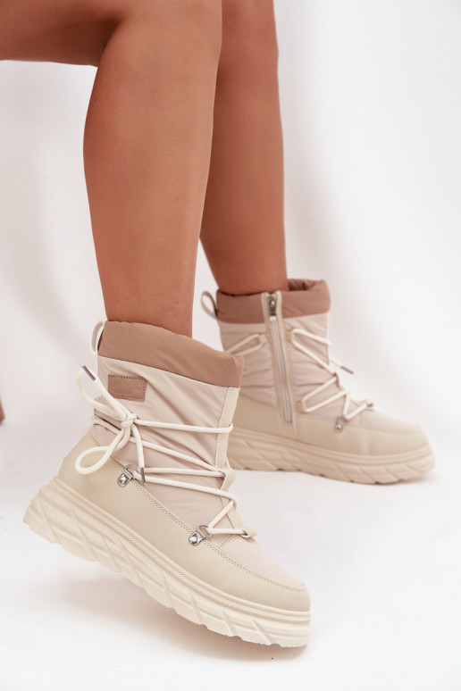 nööpidega lumesaapad   Lee Cooper LCJ-25-44-3931 beeži värvi nööpidega lumesaapad   Lee Cooper LCJ-25-44-3931 beeži värvi