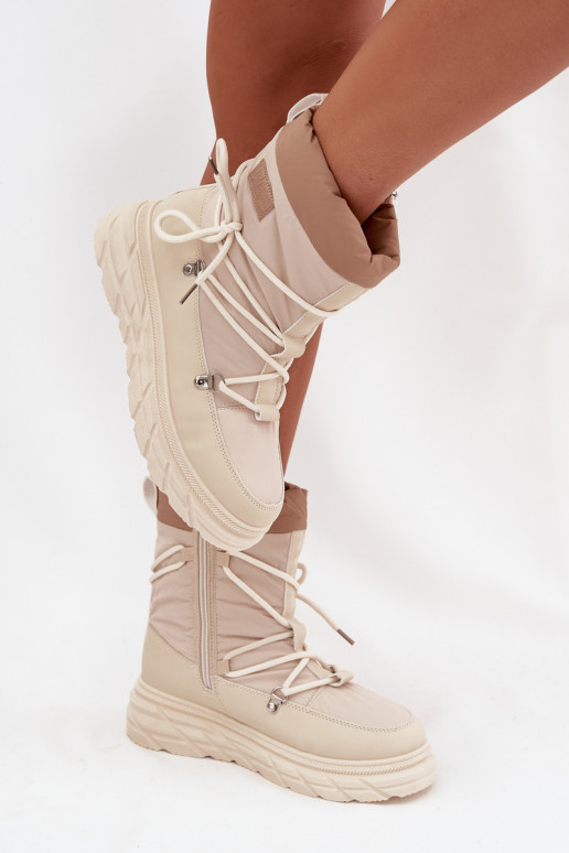 nööpidega lumesaapad   Lee Cooper LCJ-25-44-3931 beeži värvi nööpidega lumesaapad   Lee Cooper LCJ-25-44-3931 beeži värvi