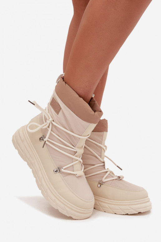 nööpidega lumesaapad   Lee Cooper LCJ-25-44-3931 beeži värvi nööpidega lumesaapad   Lee Cooper LCJ-25-44-3931 beeži värvi