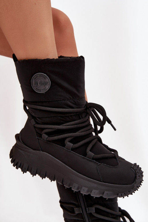 nööpidega lumesaapad platvormiga Lee Cooper LCJ-25-12-3660 Must   nööpidega lumesaapad platvormiga Lee Cooper LCJ-25-12-3660 Must