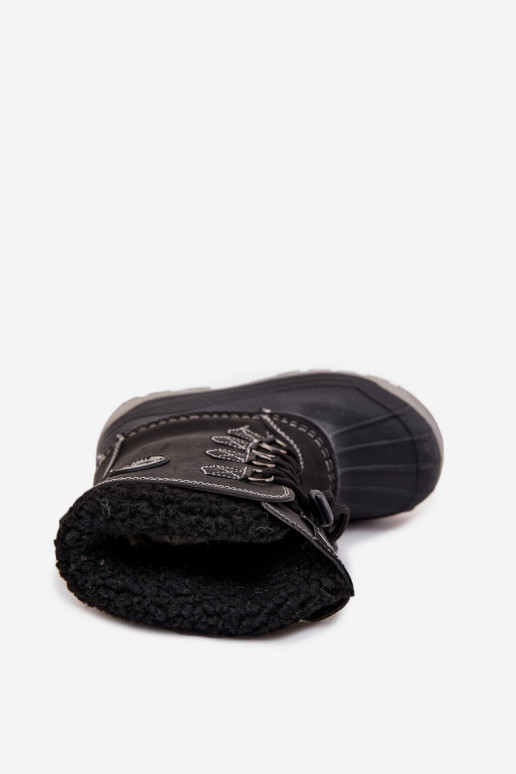 Laste poiste Lee Cooper LCJ-25-44-3943K mustad talve saapad
