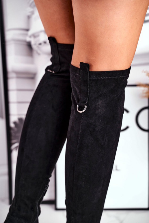 pika säärega põlvedeni ulatuvad saapad  Mustad Can't Stop