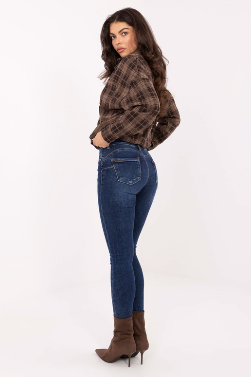 Tumesinine teksapüksid